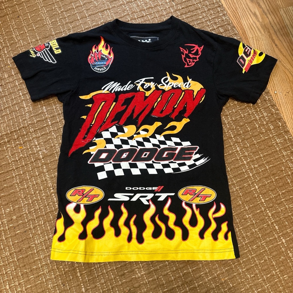 Black and Yellow Demon Racing Tee